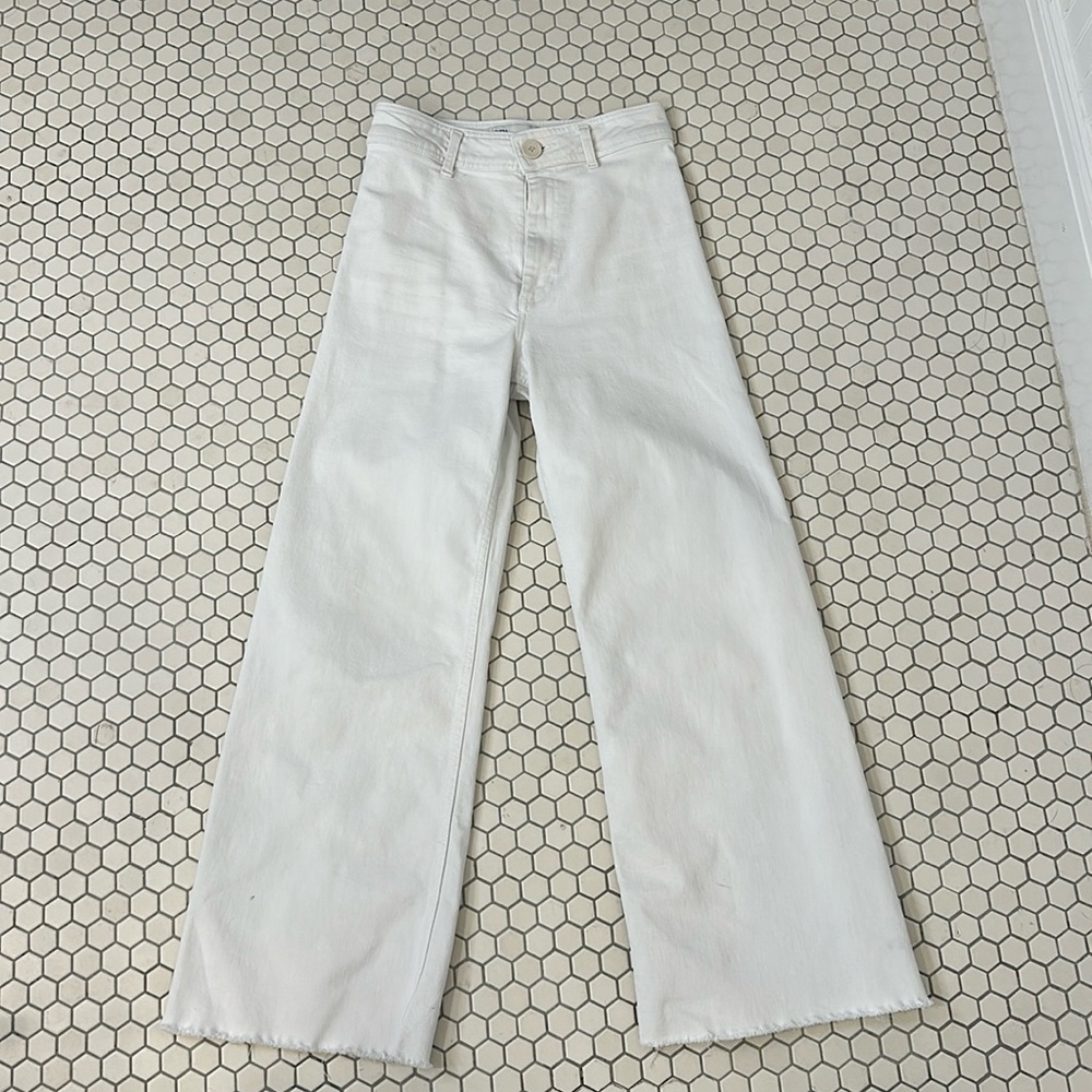 Zara Marine Jeans Size 4 white
